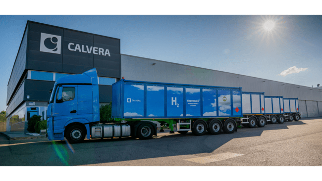 El Grupo Industrial Calvera comercializa con éxito en Europa un nuevo modelo de camión para el transporte de hidrógeno